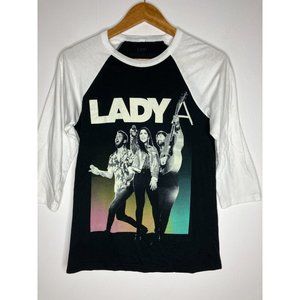 Lady A Women's Small Raglan Tour T-Shirt FLAWED